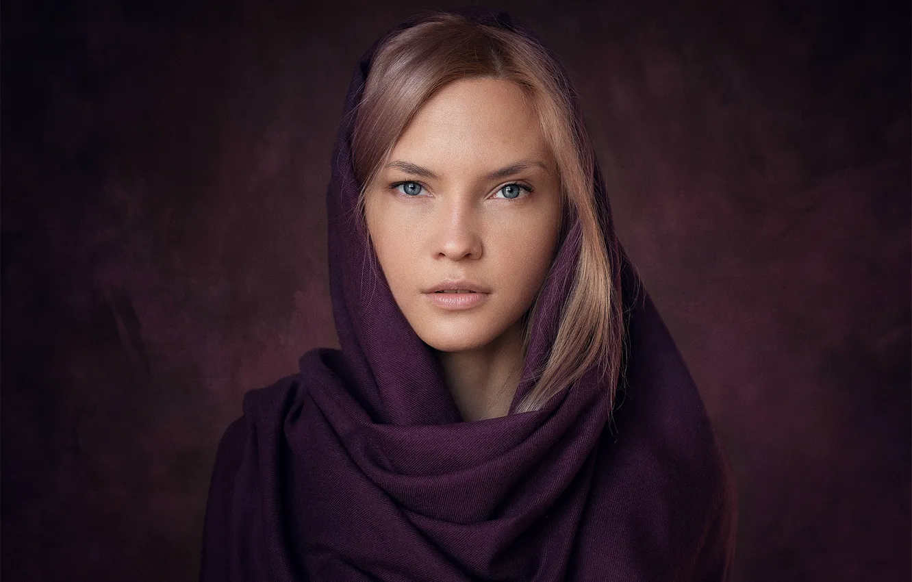 Фото обои портрет, макияж, губки, прелесть, локоны, Наташа