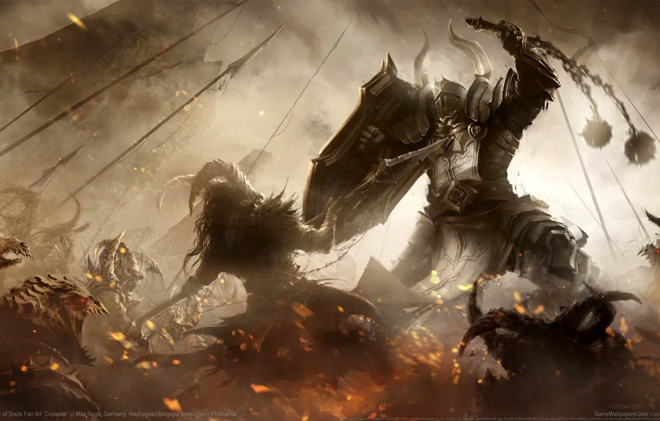 Фото обои art, fan, diablo3, reaper o fsouls