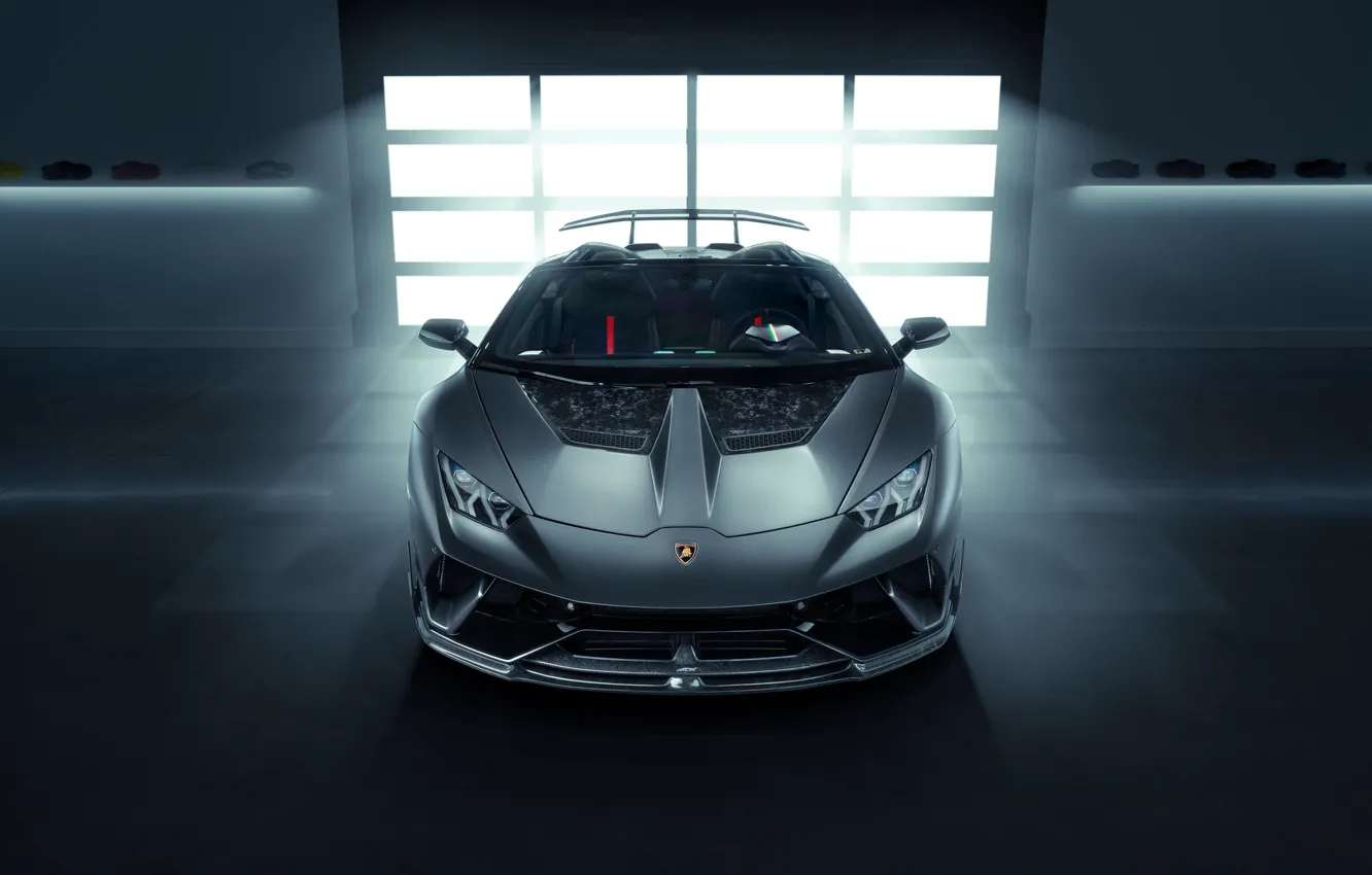 Фото обои Lamborghini, Front, Gray, VAG, Performante, Huracan