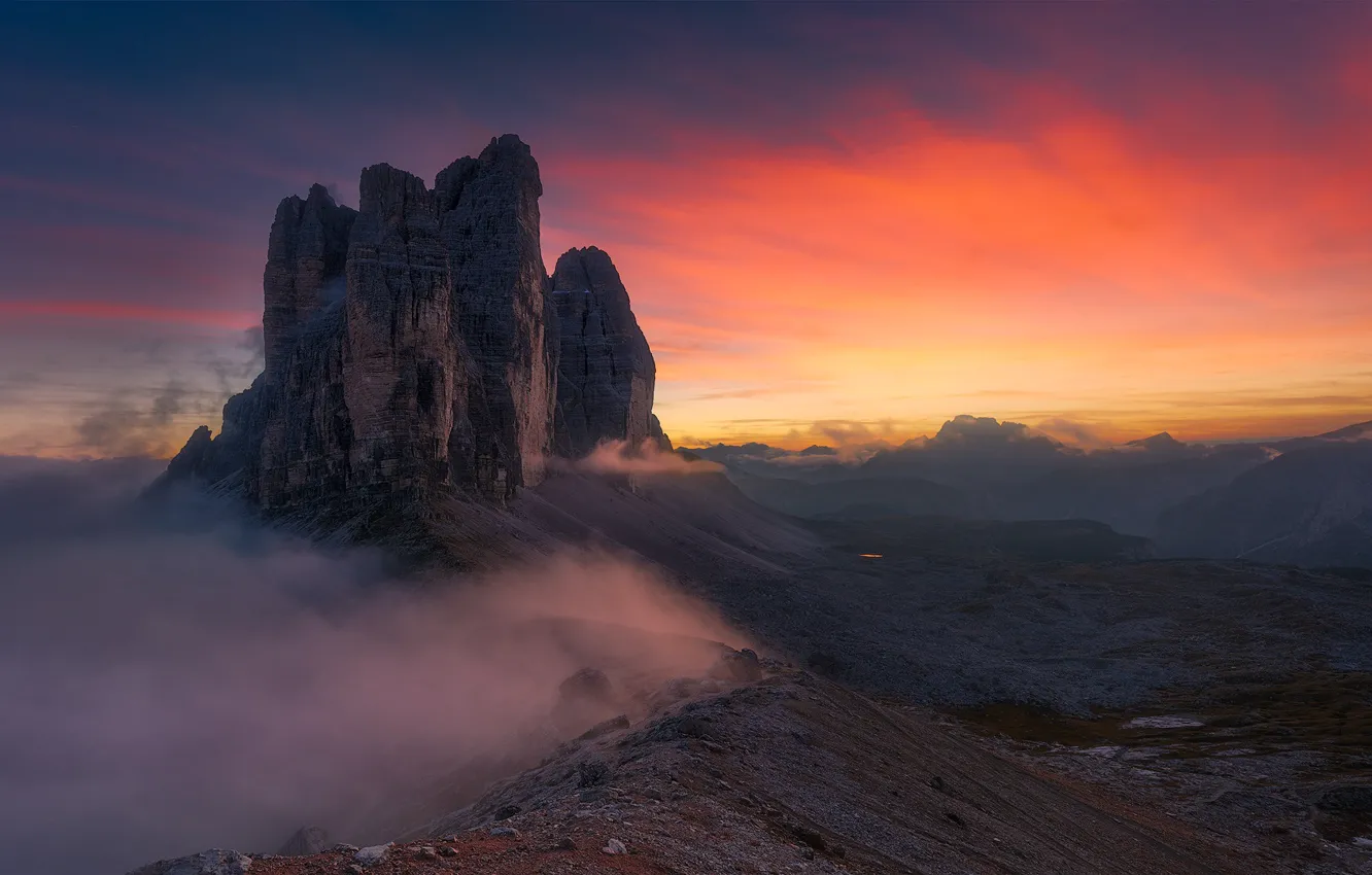 Фото обои облака, скалы, горизонт, clouds, rocks, horizon, Tomasz Rojek