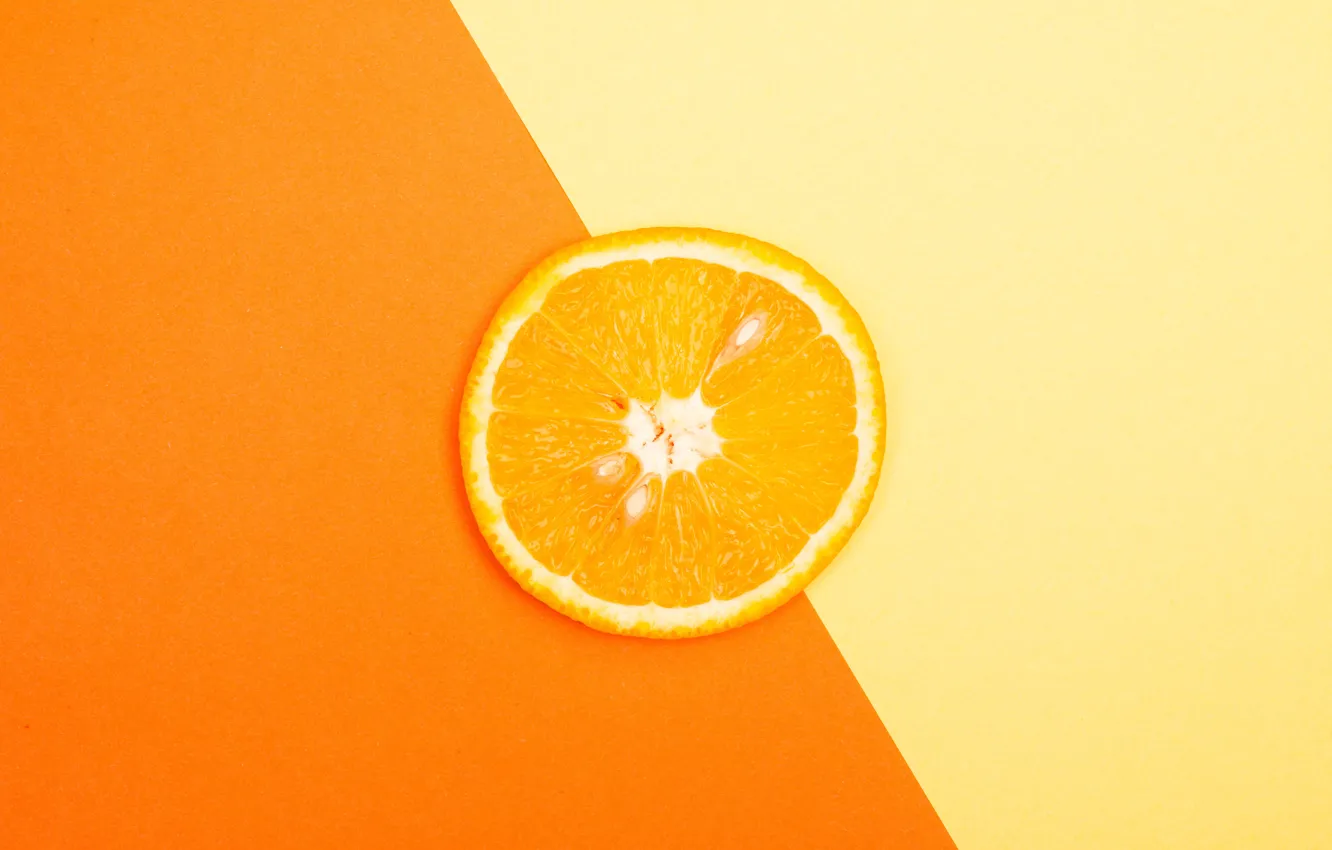 Фото обои оранжевый, желтый, фон, цвет, апельсин, текстура, долька, фрукты