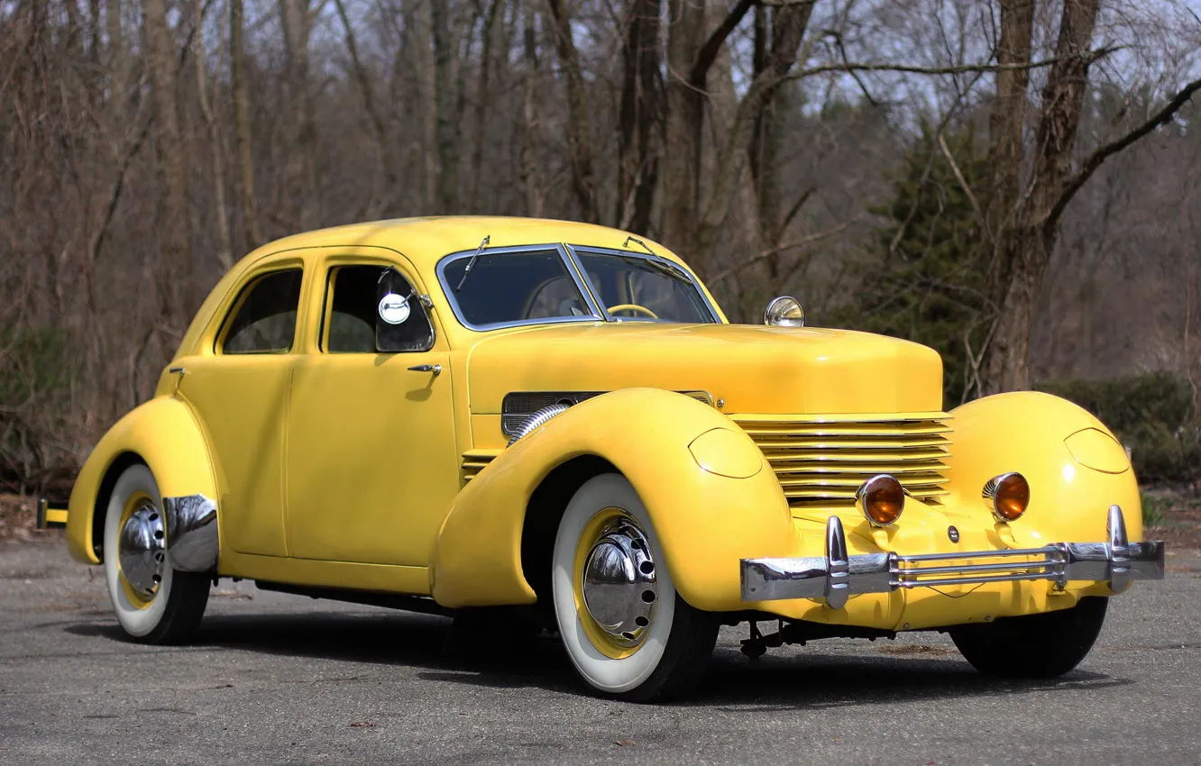 Фото обои машина, автомобиль, Cord, 1937 Cord 812 Supercharged Beverly Sedan Bustlback