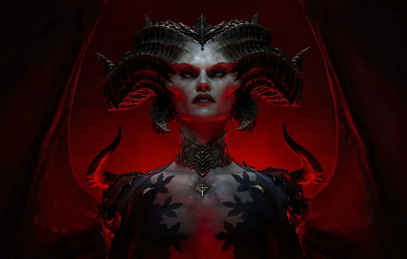 Фото обои Игра, Game, Blizzard Entertainment, Лилит, 2023, Diablo 4, Diablo IV, Демоница