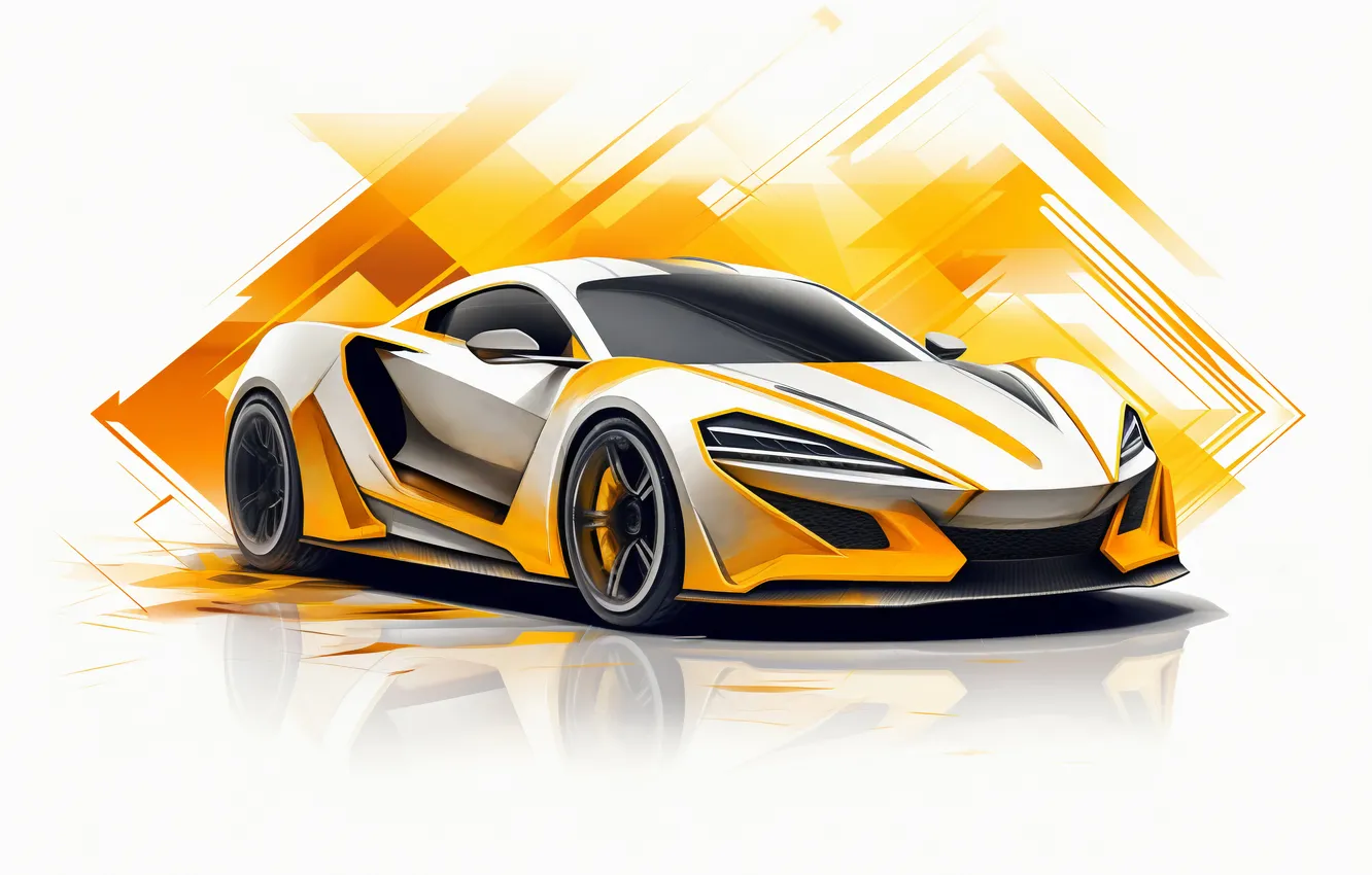Фото обои car, model, view 3d