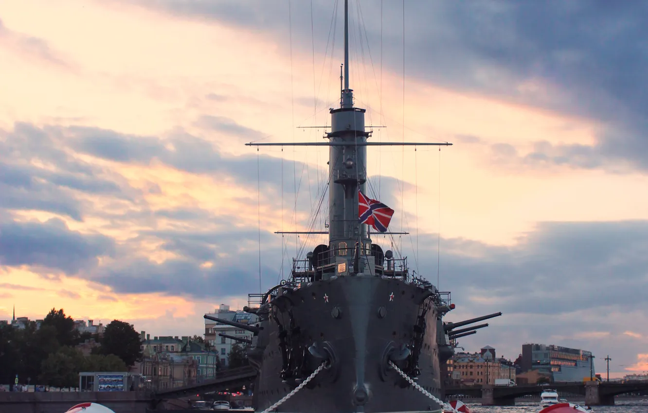 Фото обои Аврора, крейсер, корабль - музей