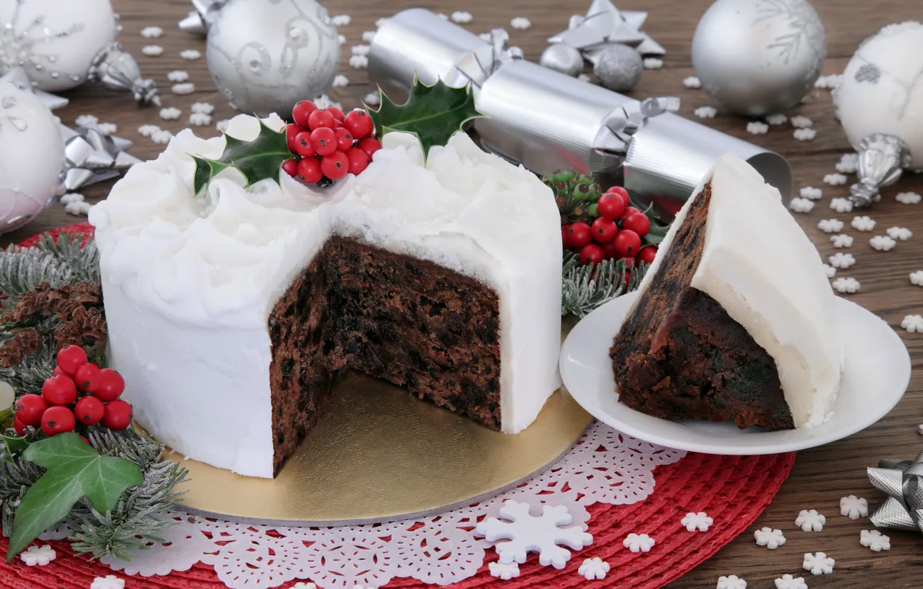 Фото обои украшения, Новый Год, Рождество, торт, happy, Christmas, cake, New Year