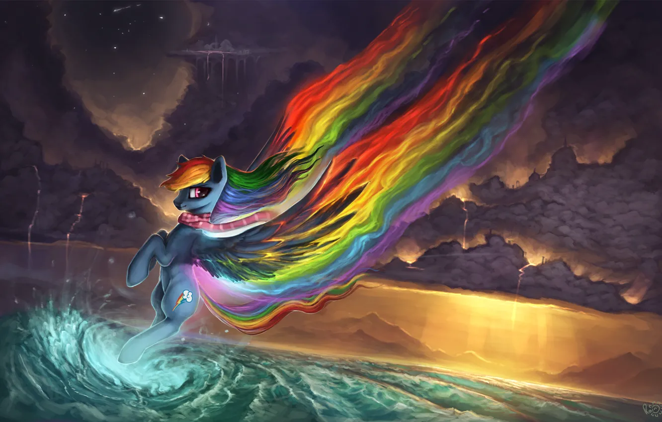 Фото обои Rainbow Dash, Радуга Дэш, My Little Pony: Friendship is Magic, by Rain-Gear