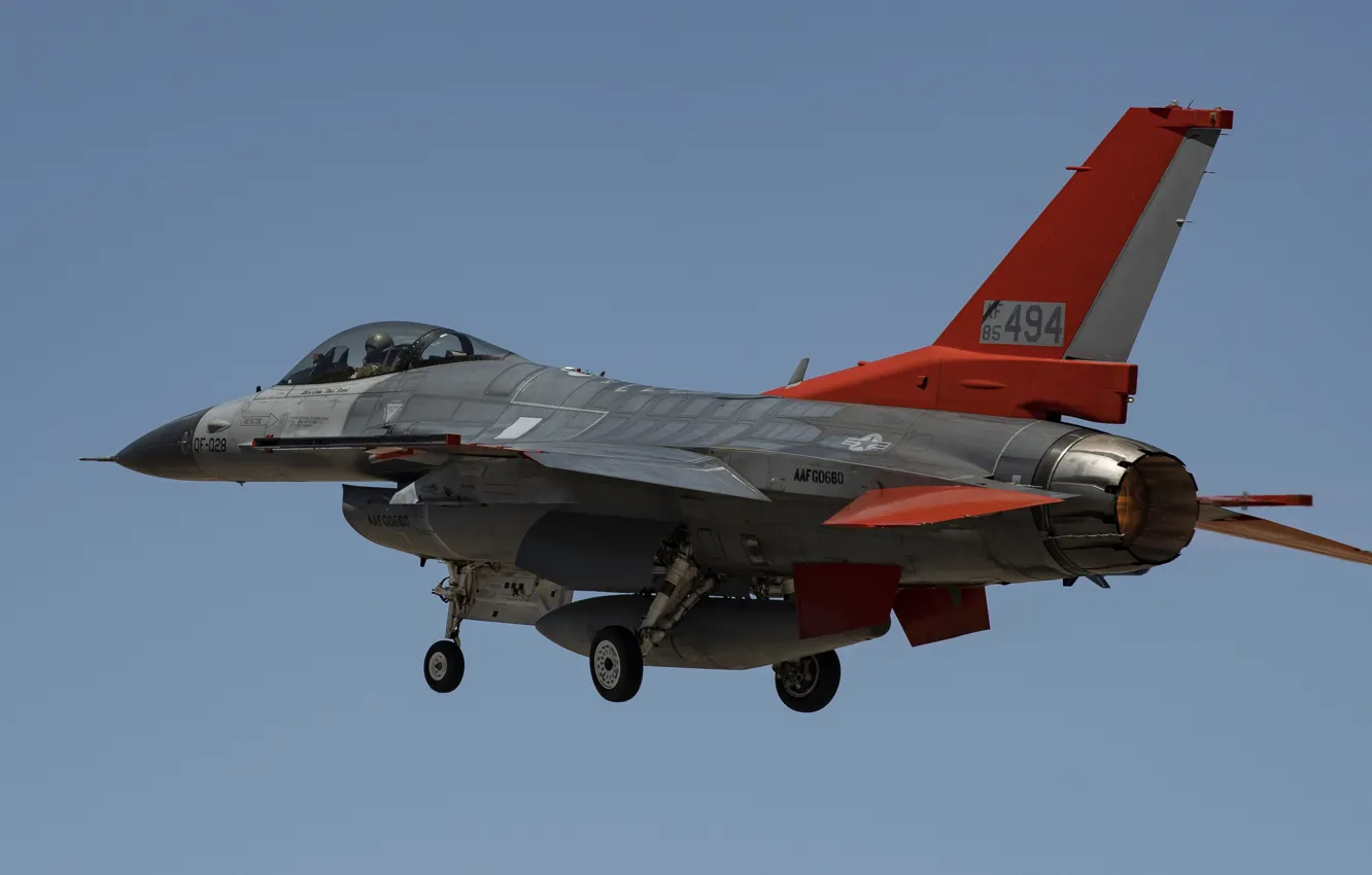 Фото обои ВВС США, General Dynamics F-16 Fighting Falcon, истребитель четвёртого поколения, американский многофункциональный лёгкий