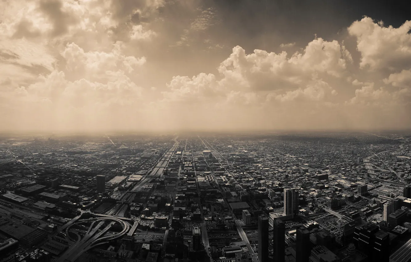 Фото обои City, Sky, Black