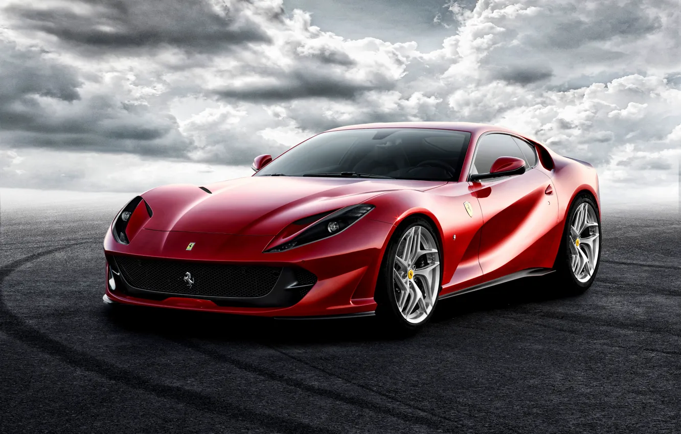Фото обои фон, Ferrari, суперкар, феррари, Superfast, 812