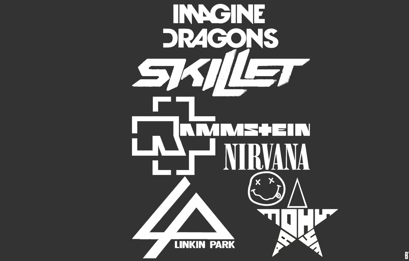 Фото обои нирвана, rock, love, Nirvana, Rammstein, рок, люблю, linkin park