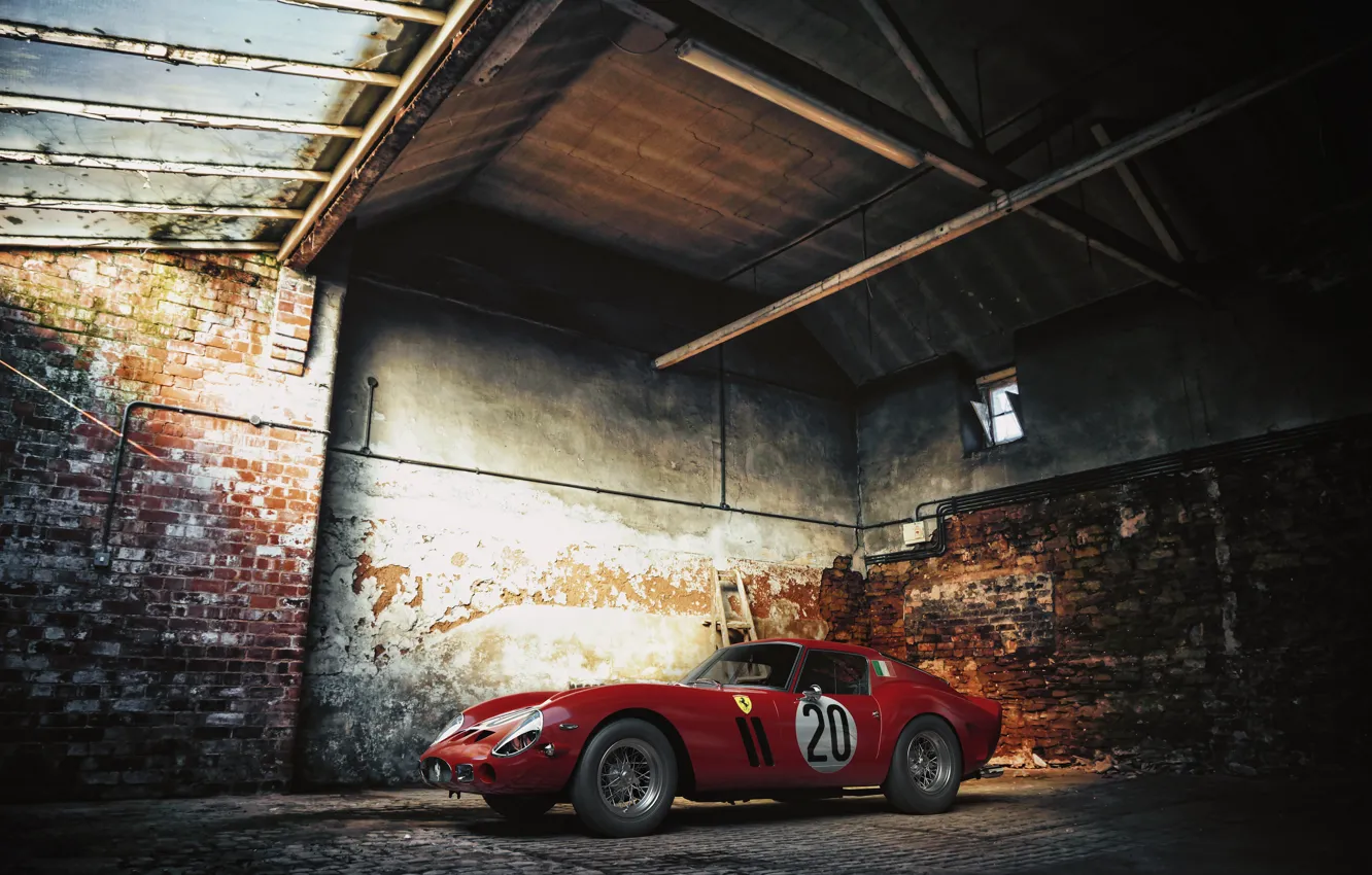 Фото обои Red, ferrari, GTO, 250