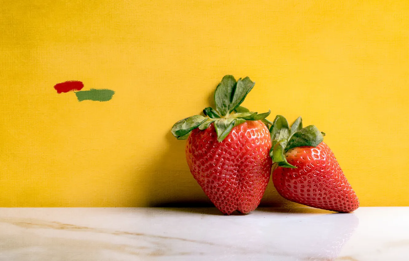 Фото обои ягоды, фон, клубника