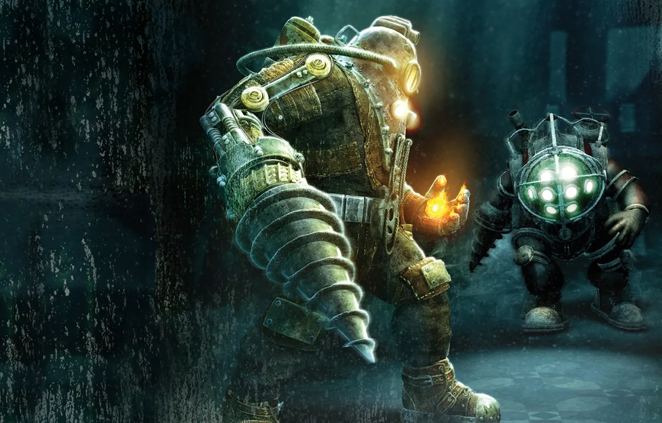 Фото обои bioshock, big, daddy