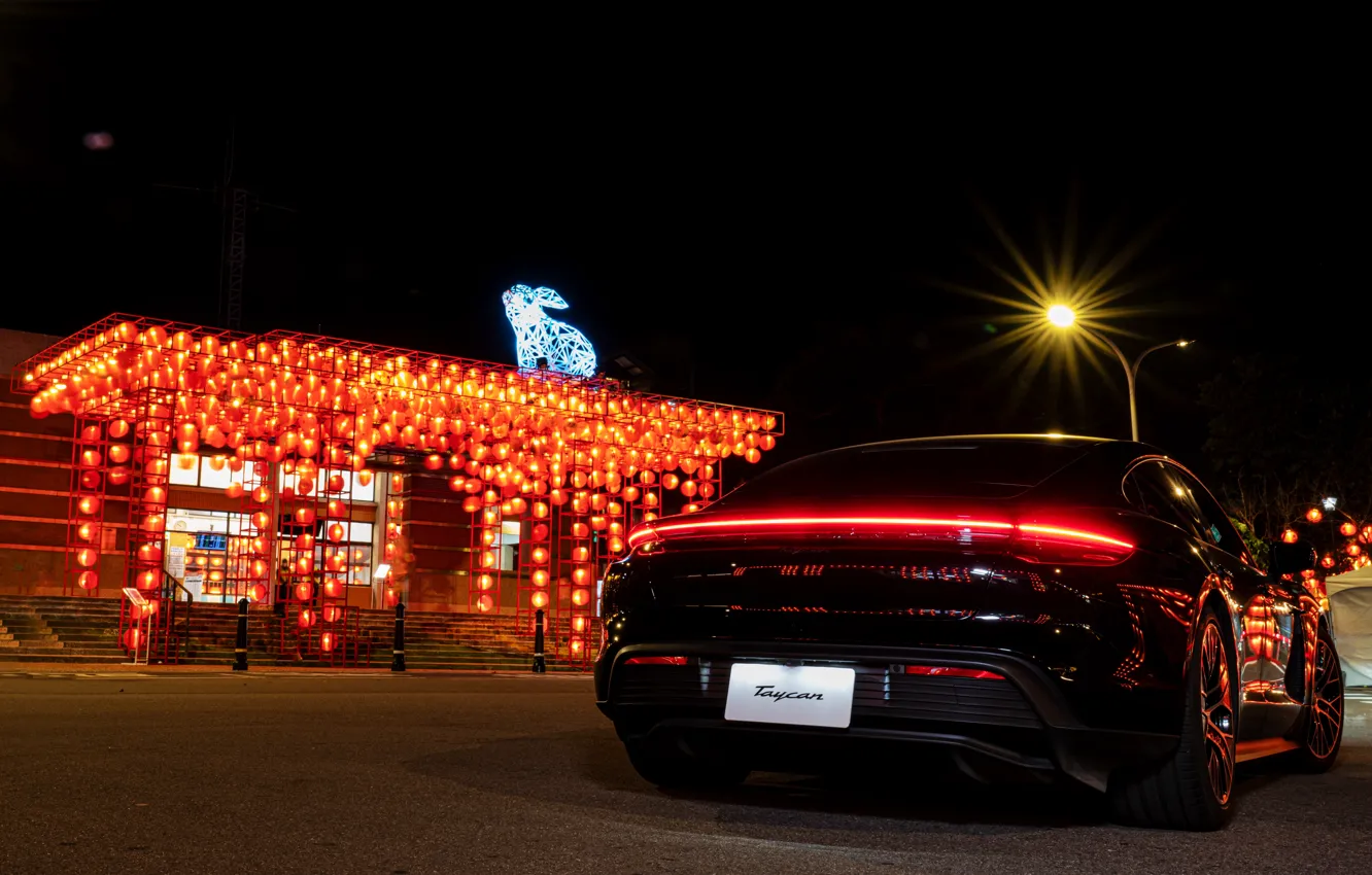 Фото обои car, Porsche, Taycan