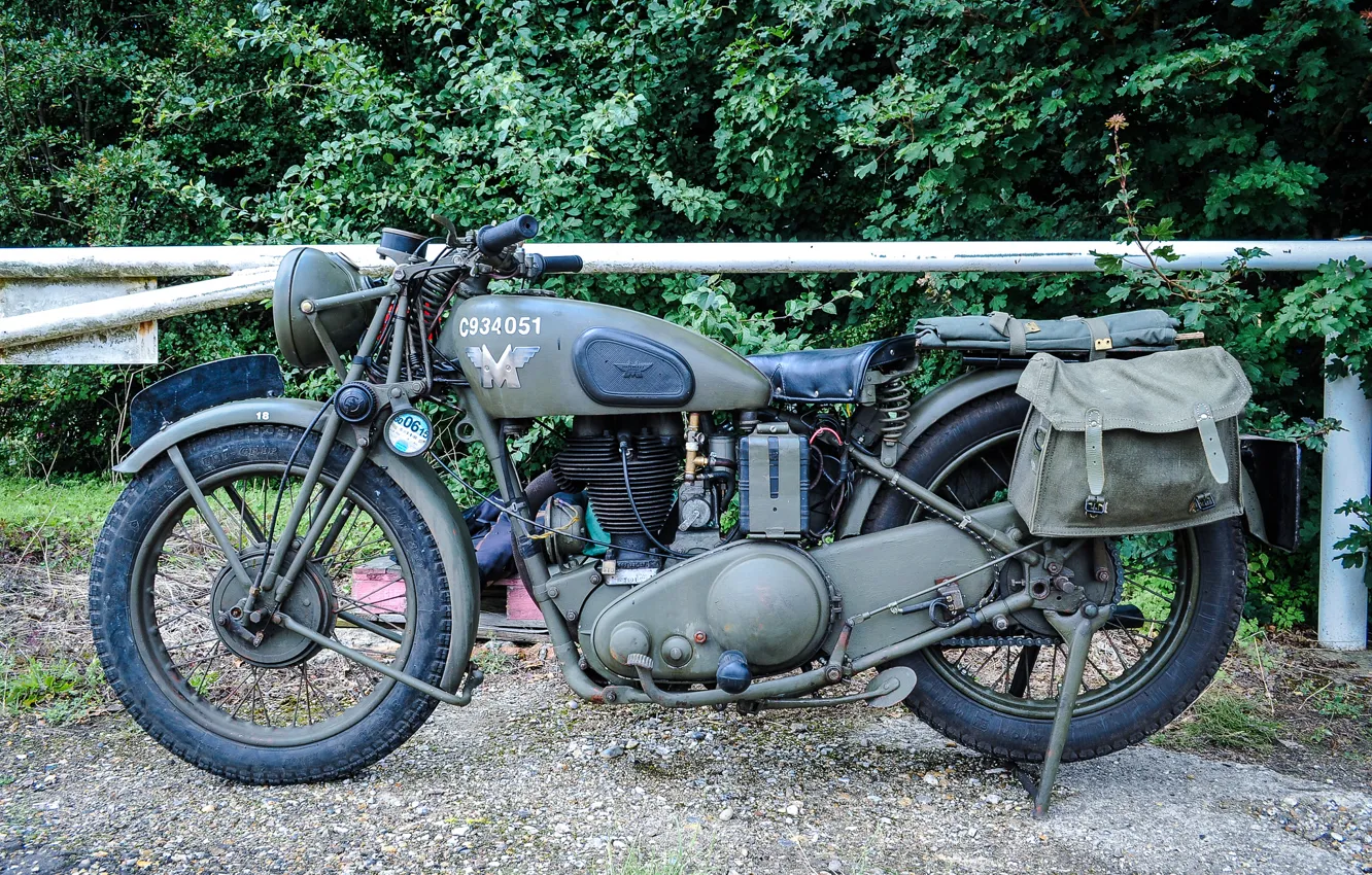 Фото обои войны, мотоцикл, военный, мировой, Второй, времён, Matchless G3