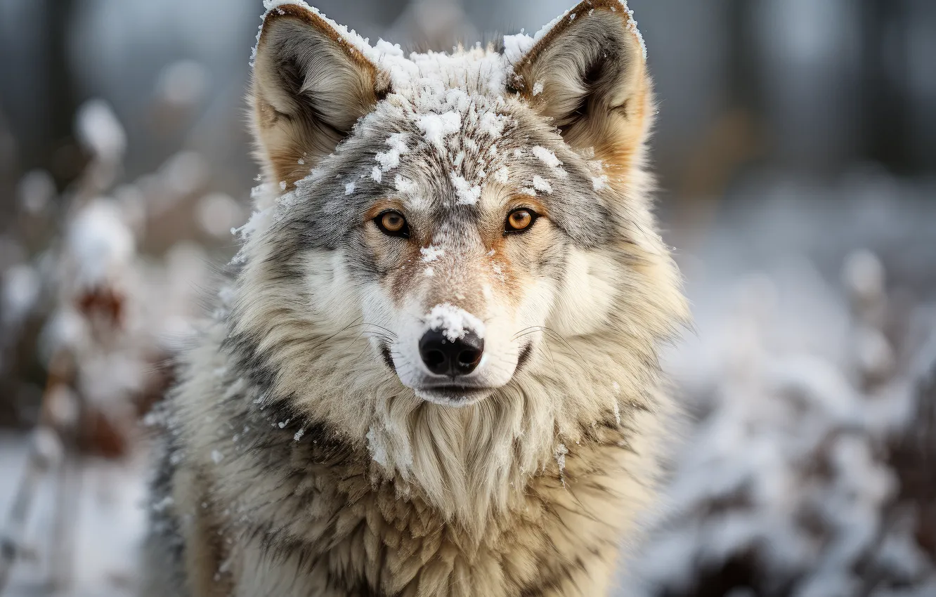 Фото обои nature, snow, predator, face, animal, wolf, wolves, wildlife