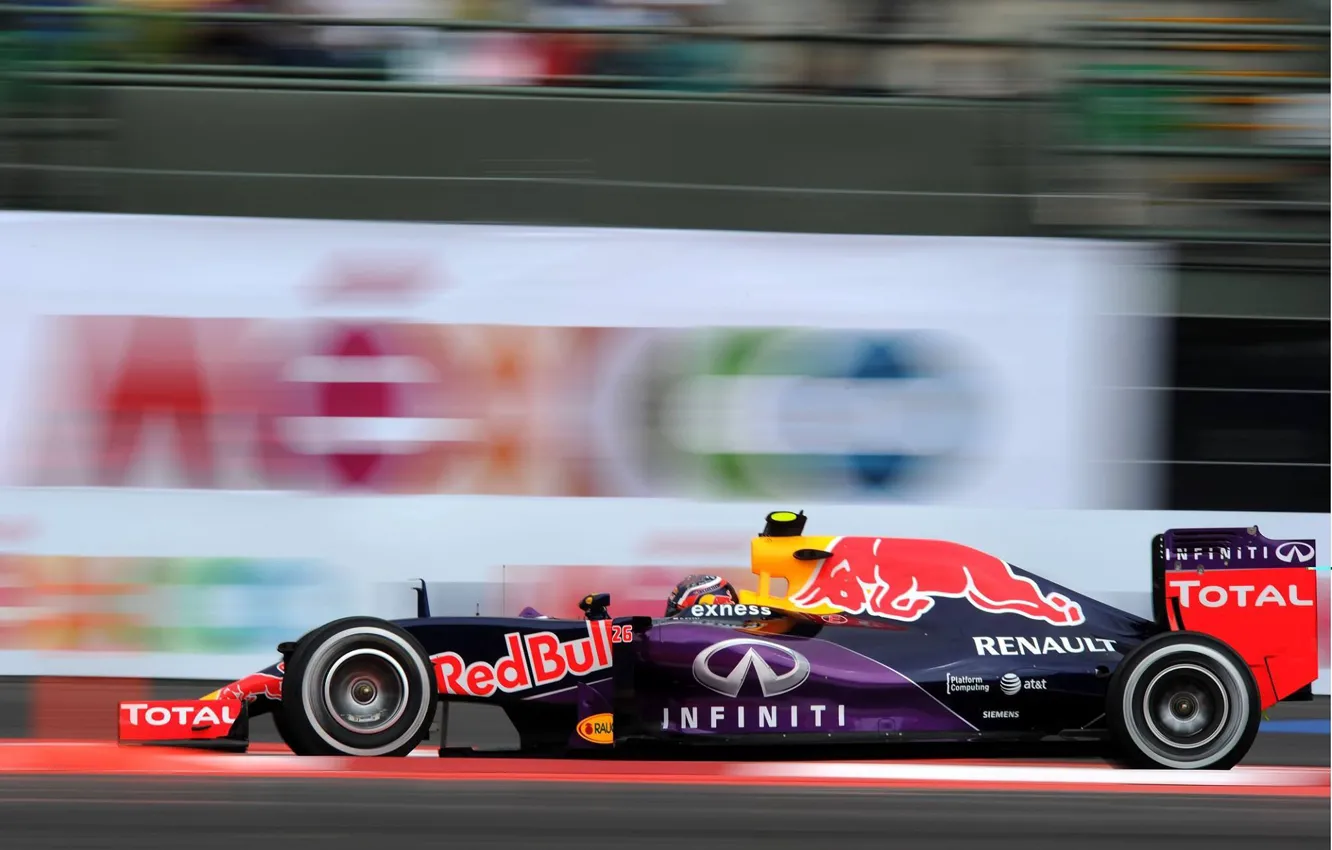 Фото обои Профиль, Red Bull, Racing, Daniil Kvyat