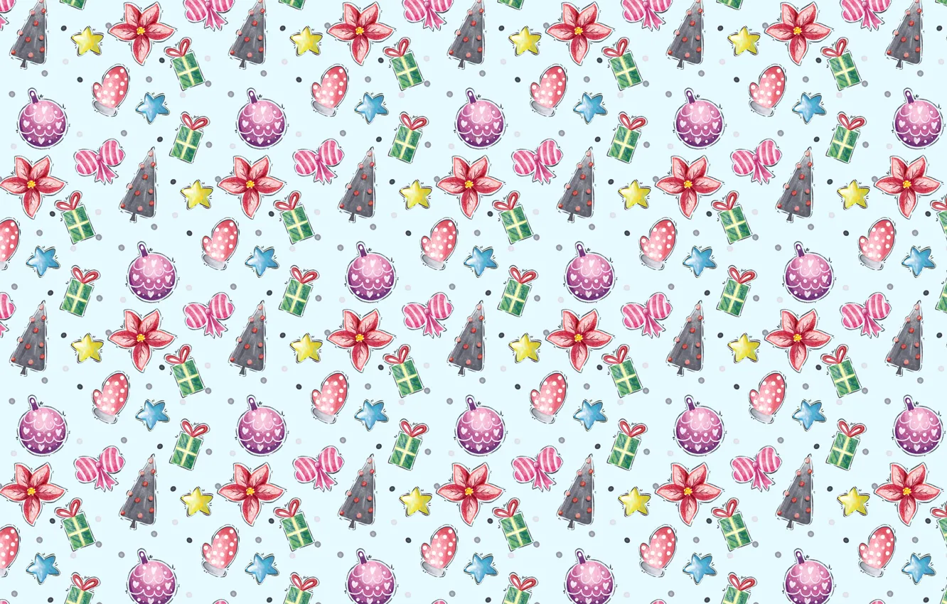 Фото обои украшения, фон, узор, Новый Год, Рождество, Christmas, background, pattern