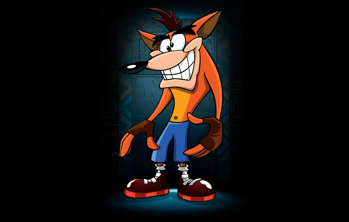 Фото обои Лис, Минимализм, Игра, Crash, Арт, Art, Illustration, Characters