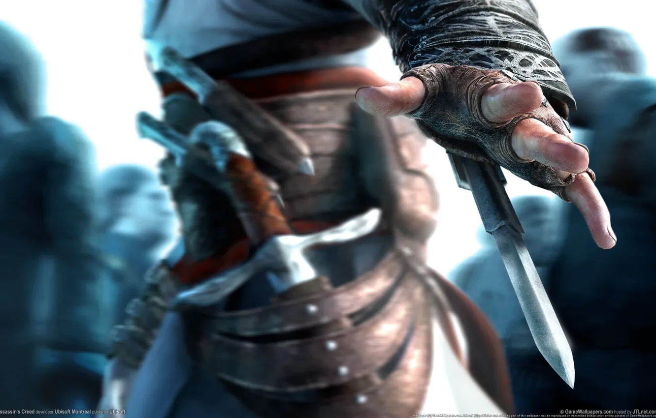 Фото обои Assassin's Creed, Альтаир, ассассин, спрятанный клинок, Ubisoft Montreal, Ubisoft Entertainment