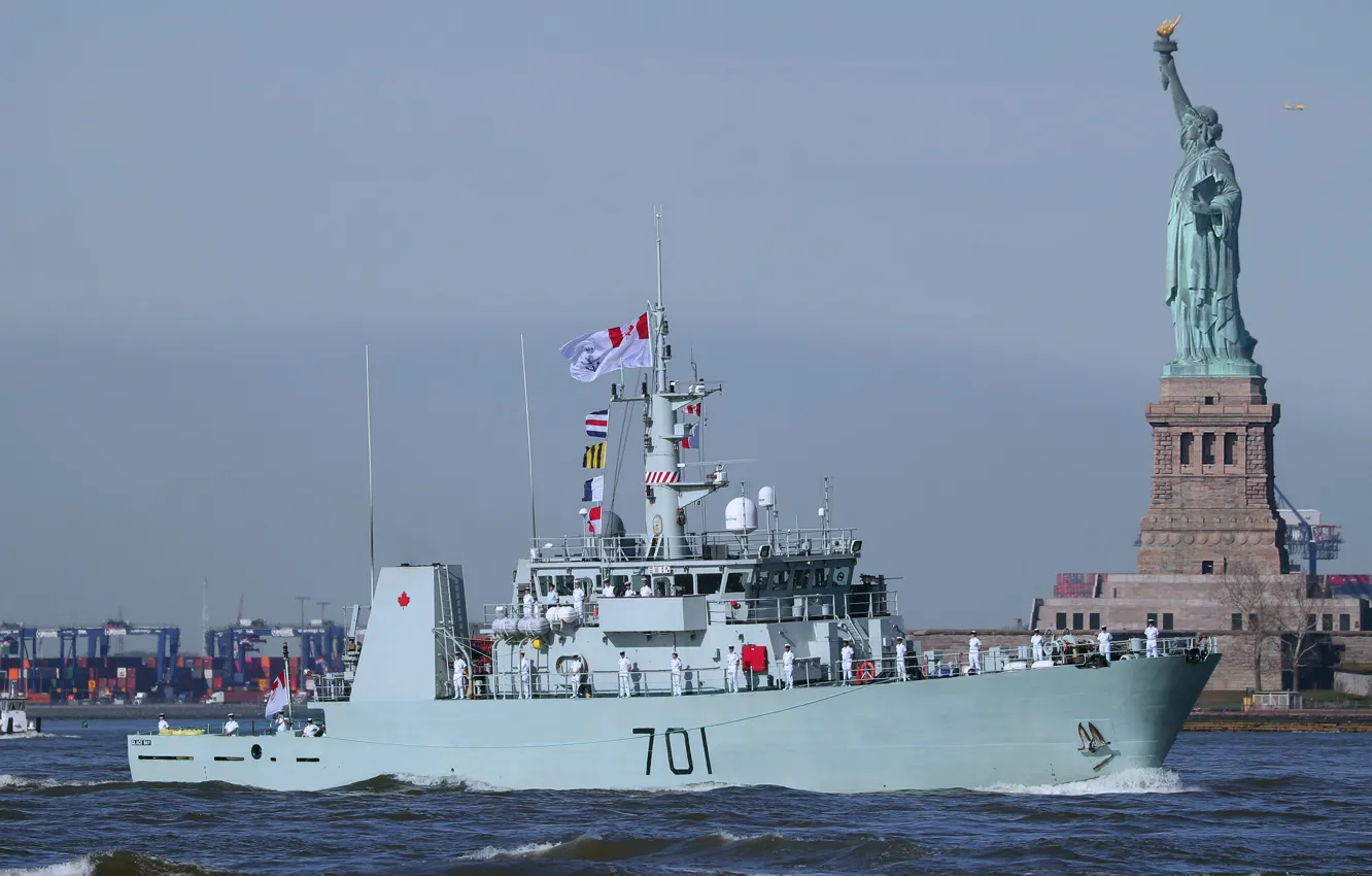 Фото обои Америка, визит, вмс Канады, Glace Bay