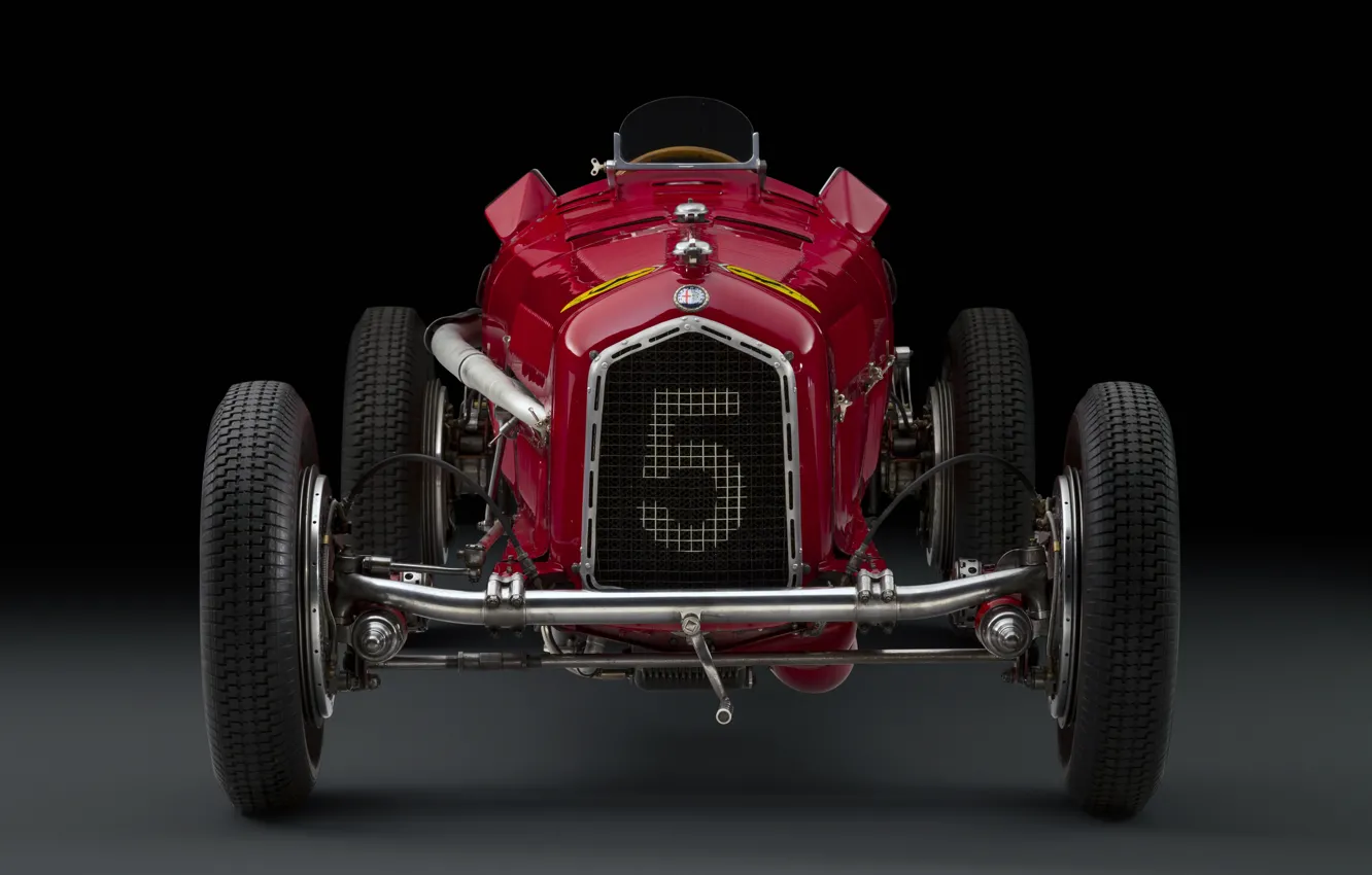 Фото обои Alfa Romeo, Classic, Scuderia Ferrari, 1932, Grand Prix, Classic car, Sports car, Радиаторная Решетка