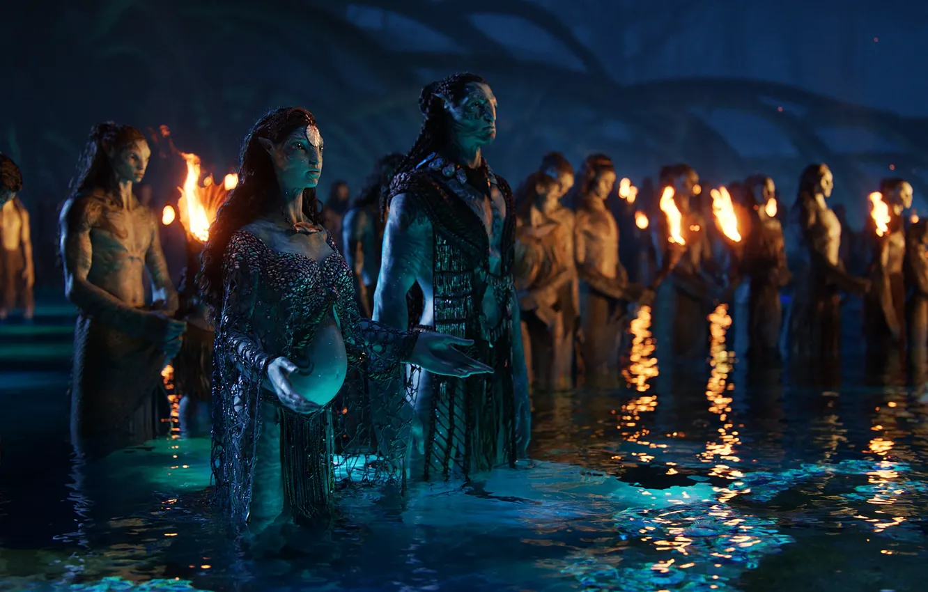Фото обои Avatar, Na'vi, Avatar: The Way of Water, Ronal, Tonowari, Metkayina clan
