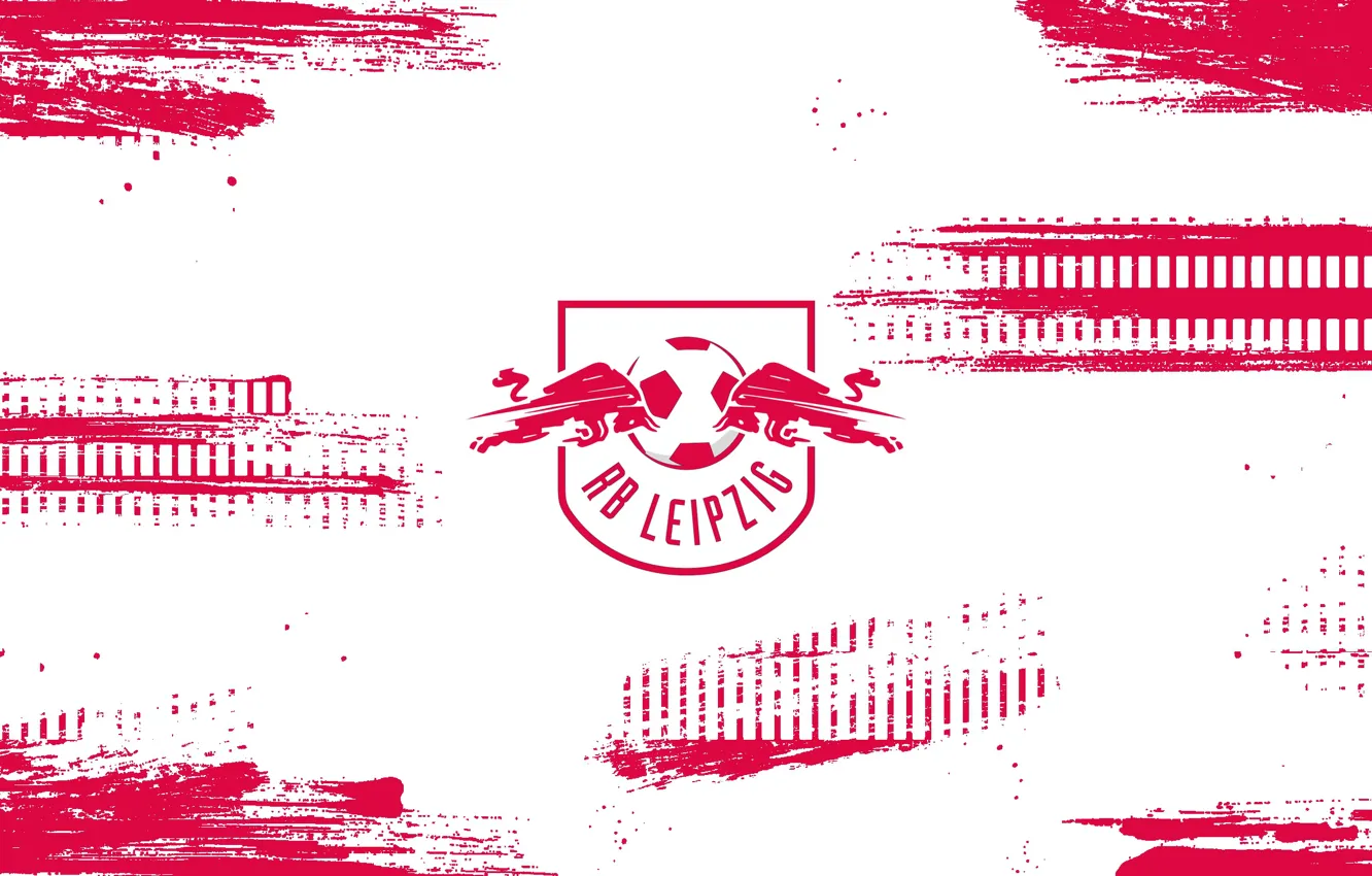Фото обои emblem, football, soccer, red bull, crest, leipzig, rb leizig