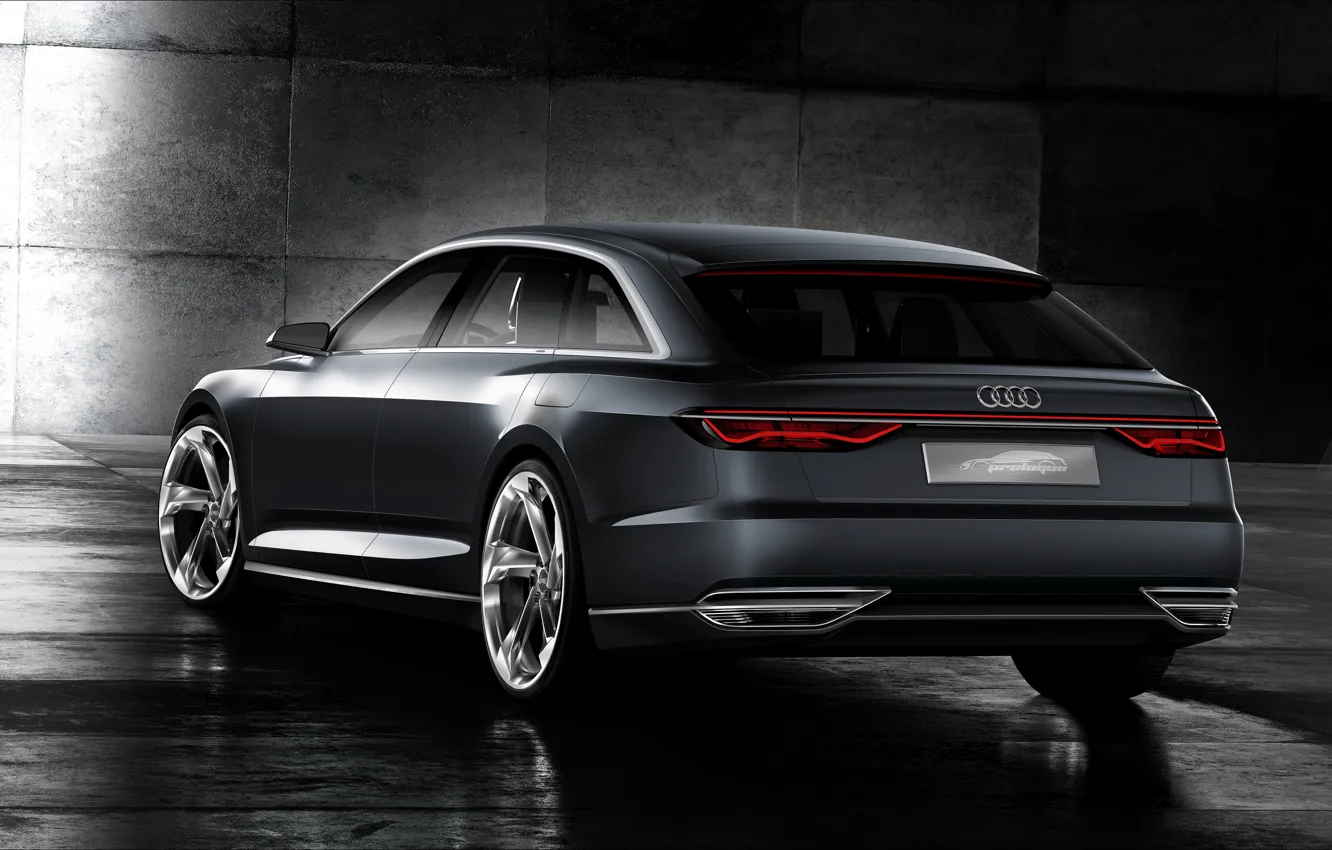 Фото обои Concept, Audi, сзади, универсал, Avant, 2015, Prologue
