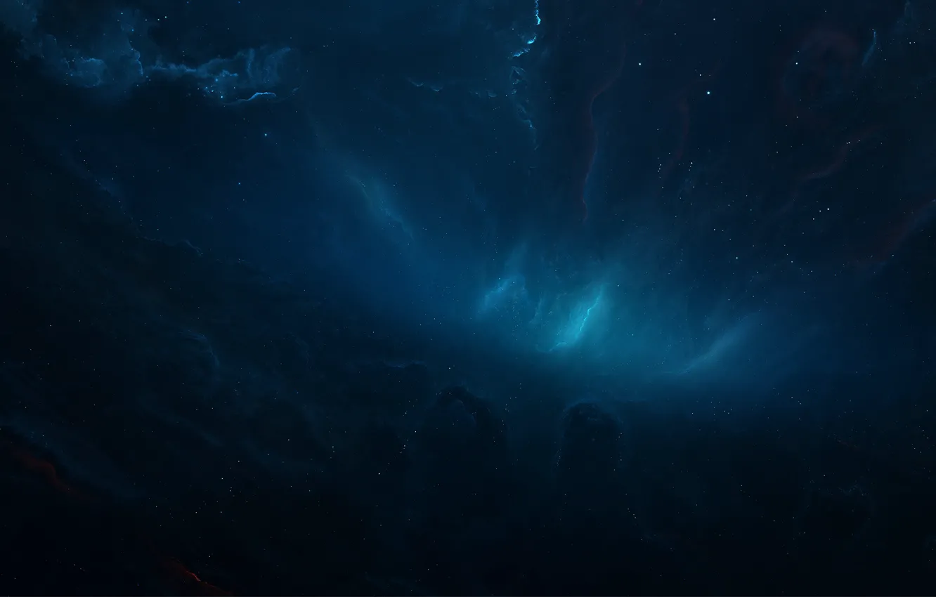 Фото обои Звезды, Космос, Туманность, Fantasy, Арт, Stars, Space, Art