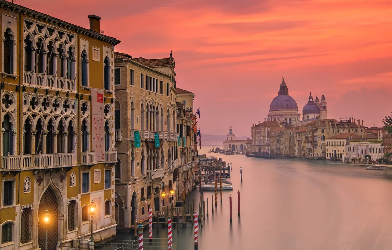 Фото обои Италия, Венеция, вид с Моста Академии