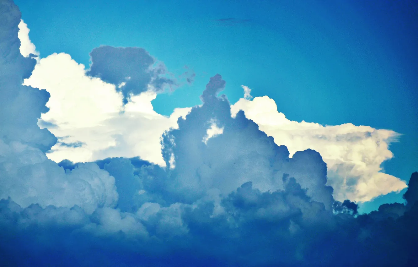 Фото обои небо, облака, синее