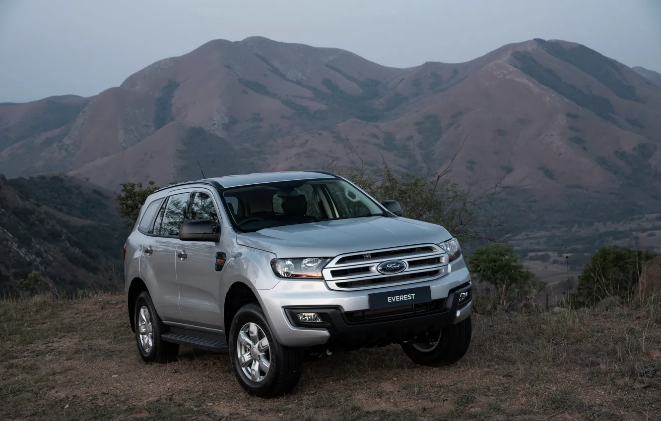Фото обои Ford, Everest, 4WD, 2015, на фоне гор, XLS