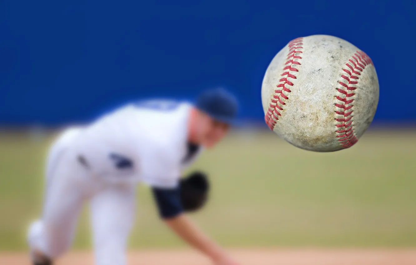 Фото обои ball, baseball, pitcher
