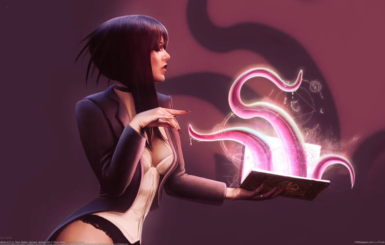 Фото обои магия, книга, Zatanna, Затанна