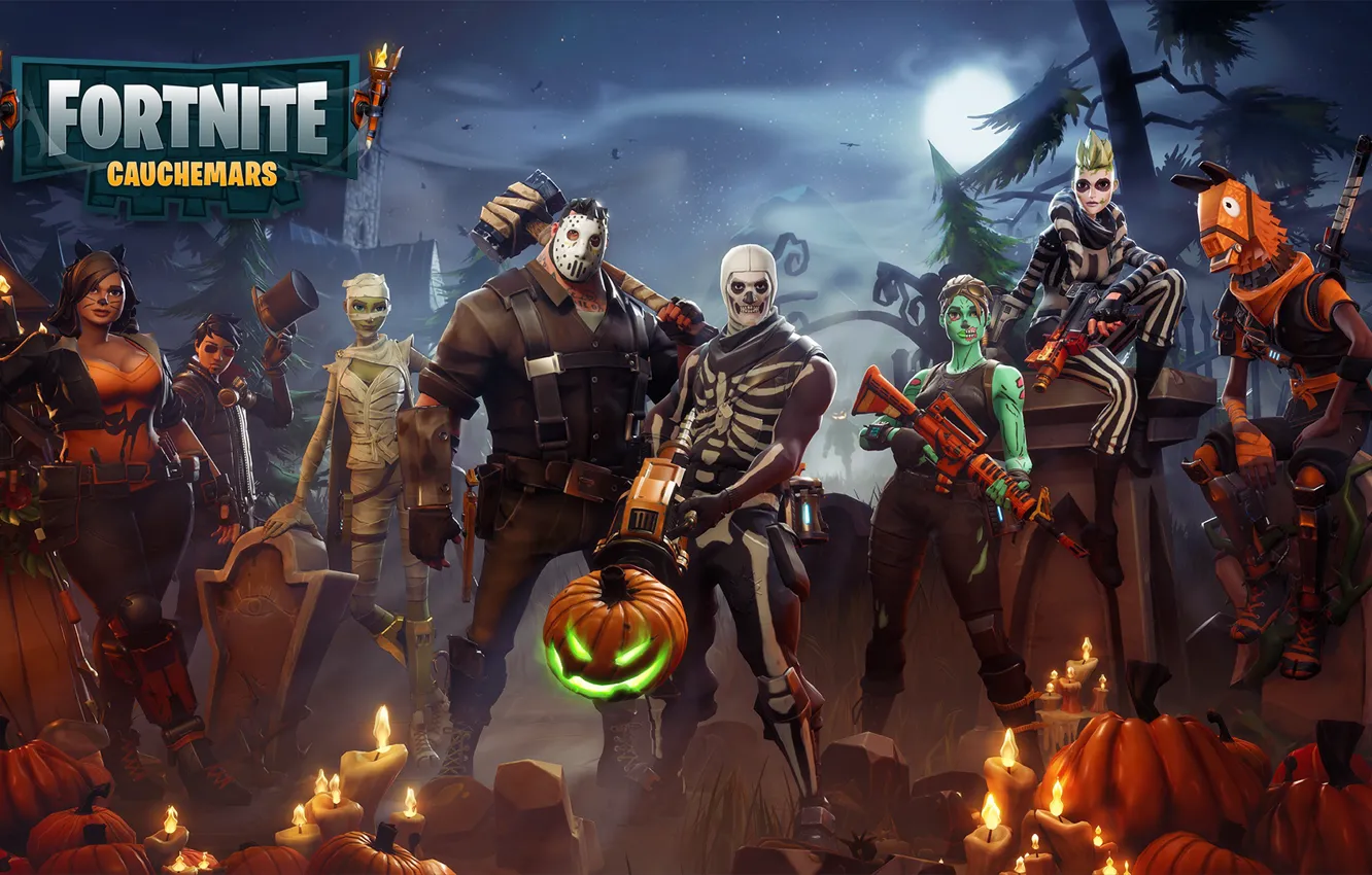 Фото обои warriors, fortnite, Epic games