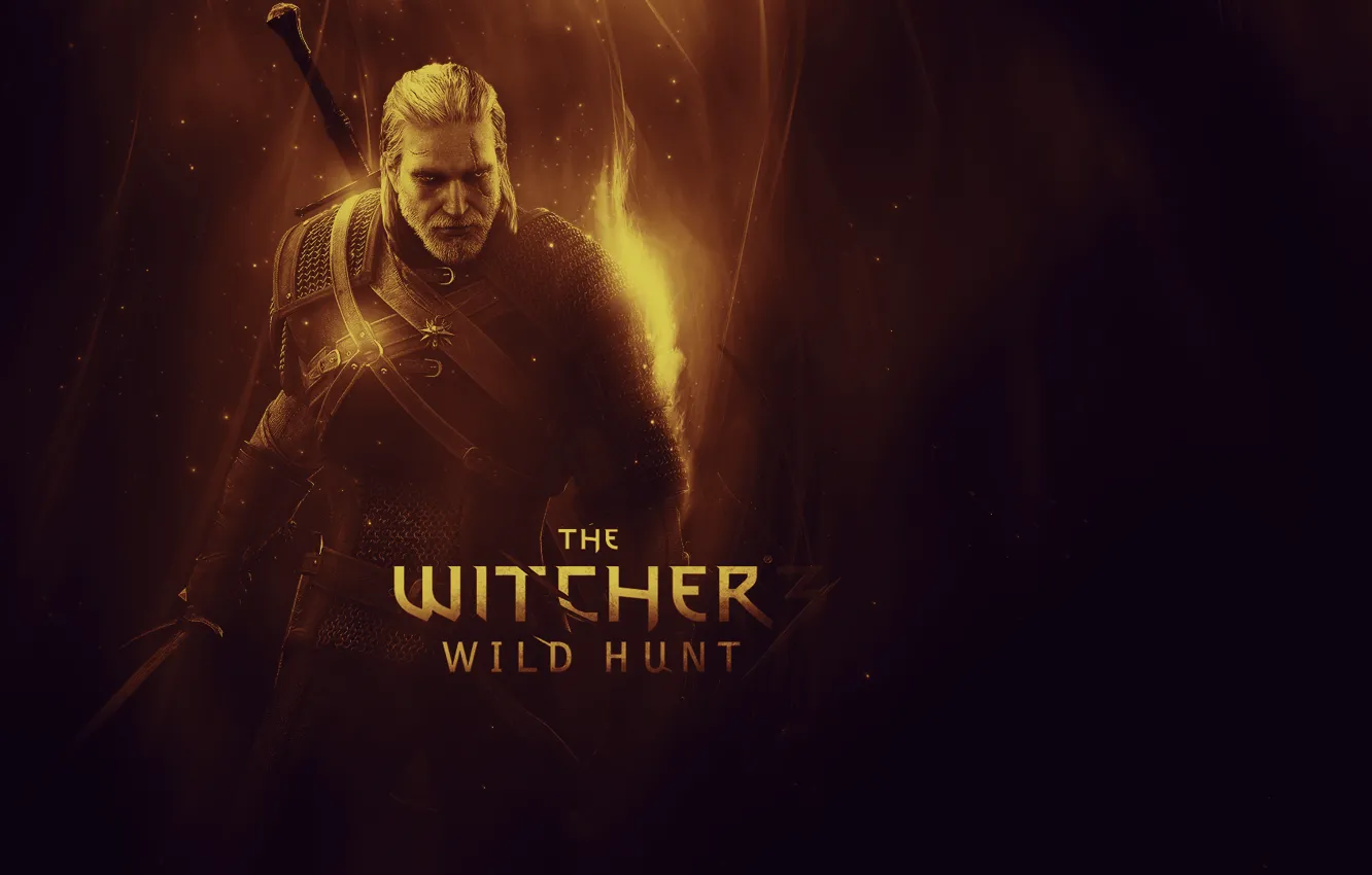 Фото обои Ведьмак 3, The Witcher 3, Wild Hunt, Дикая охота, Geralt of Rivia