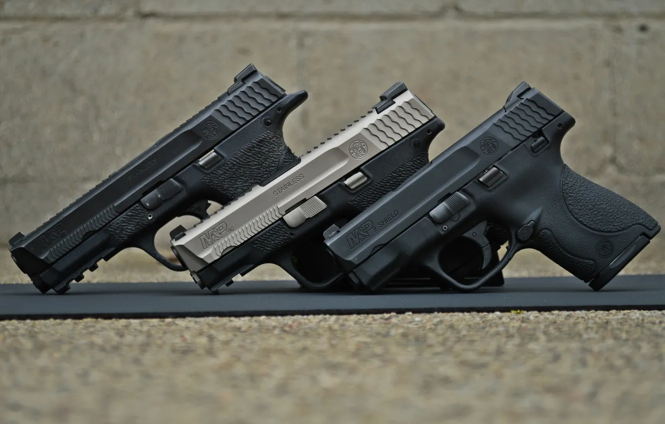 Фото обои оружие, пистолеты, Smith &ampamp; Wesson, M&ampamp;P