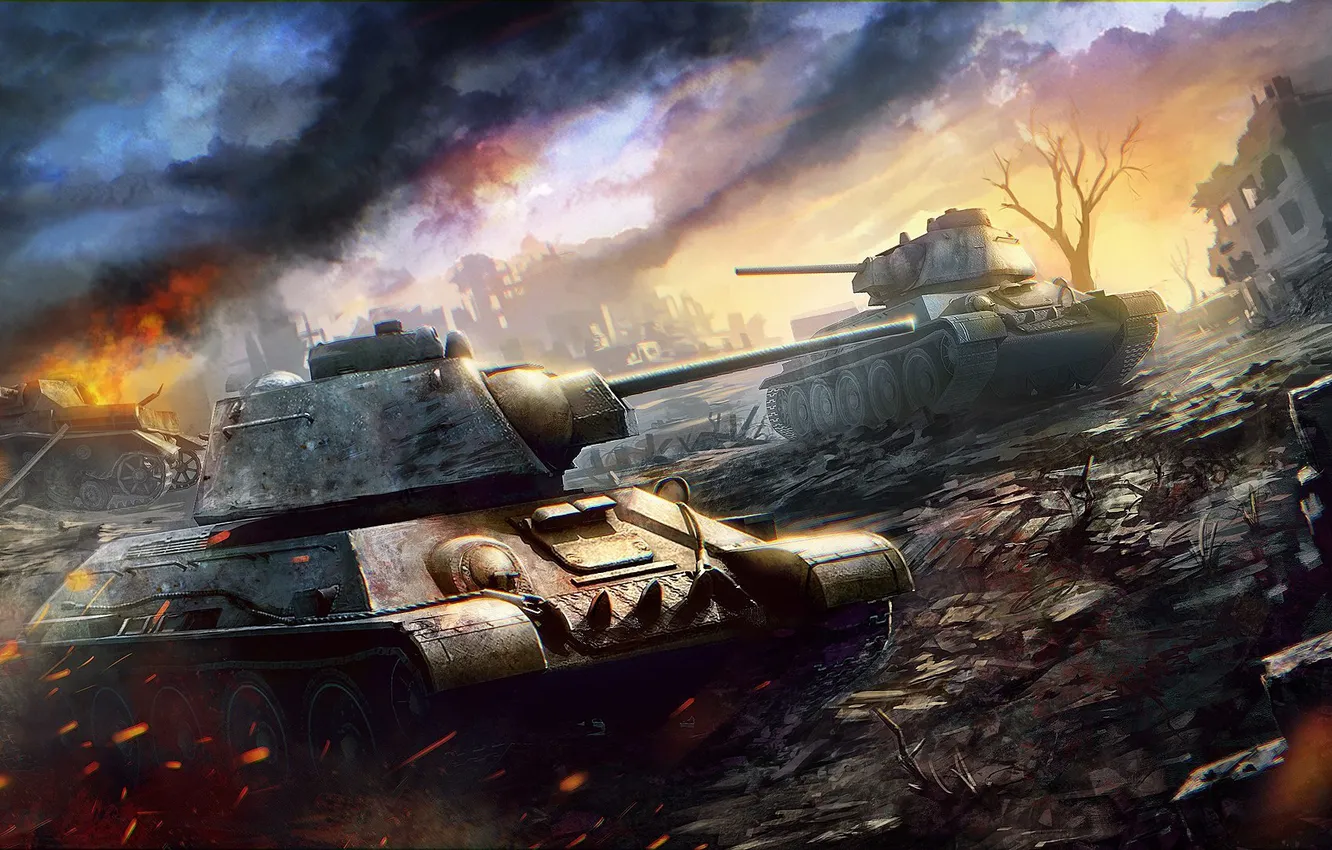 Фото обои танк, USSR, СССР, танки, Т-34, WoT, Мир танков, tank