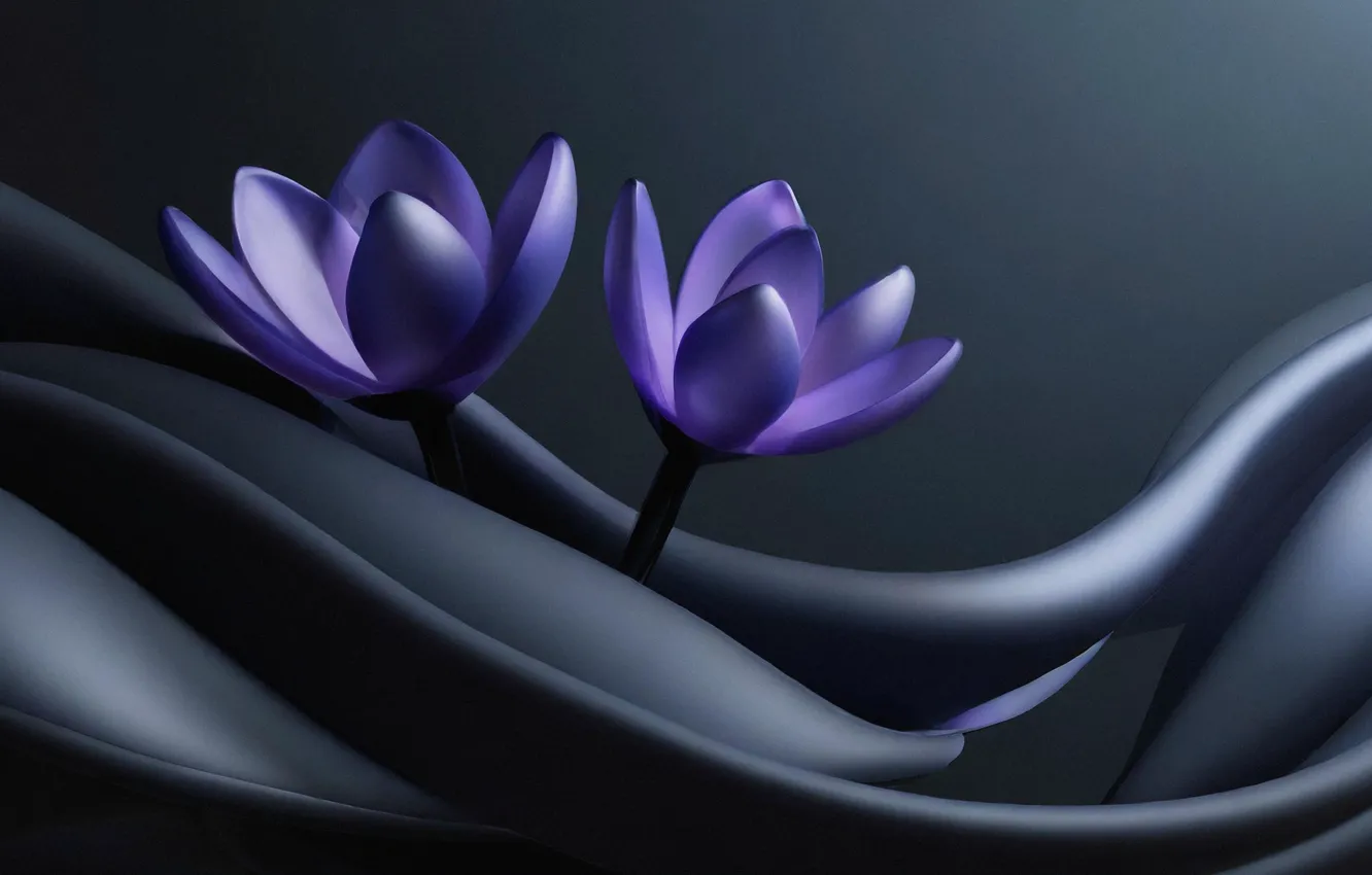 Фото обои abstract, digital art, artwork, gradient, Blender, illustration, CGI, dark background