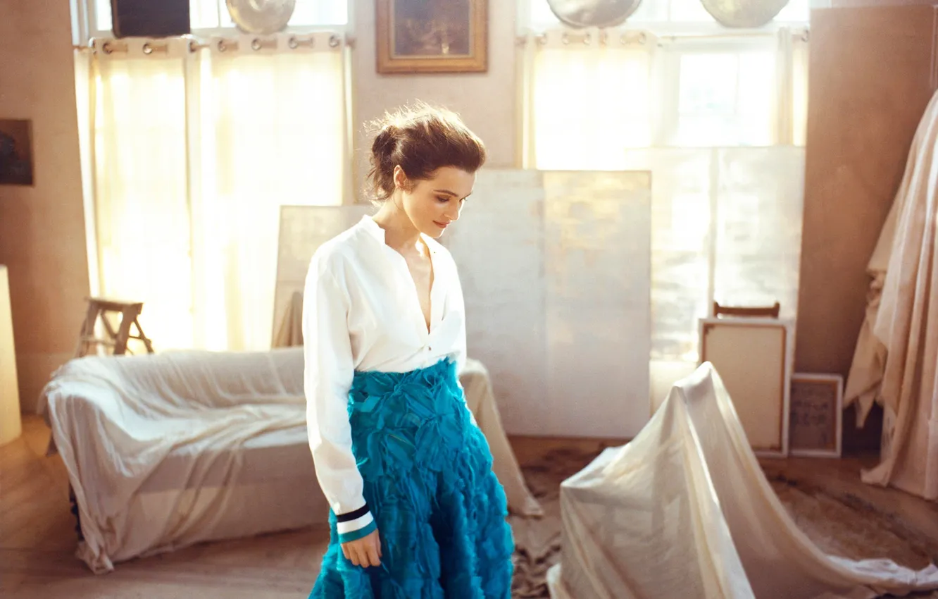 Фото обои Rachel Weisz, фотосессия, 2015, Harper's Bazaar, Рэйчел Вайс