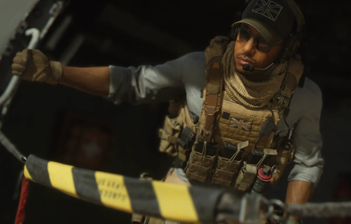 Фото обои Солдат, Infinity Ward, Call of Duty: Modern Warfare 2, Бейсболка, 2022, Шутер от первого лица, …