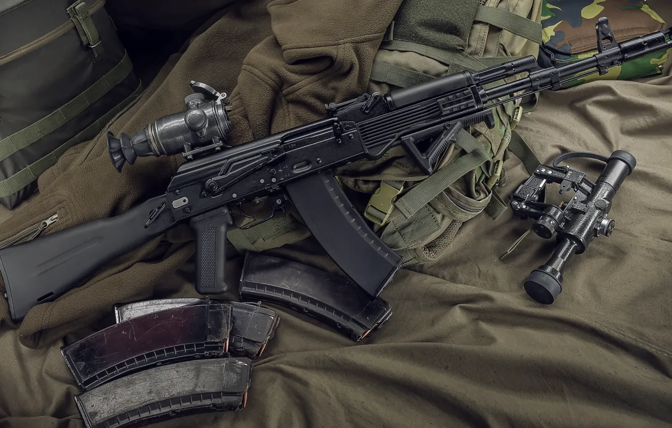 Фото обои оружие, автомат, weapon, калашников, ак-74, assault Rifle
