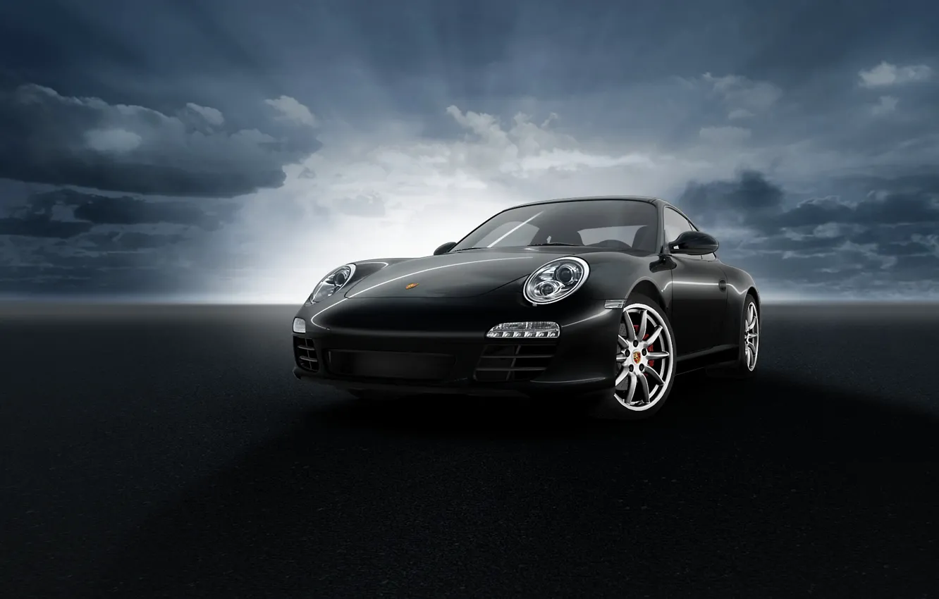 Фото обои Porsche, Black, C2S