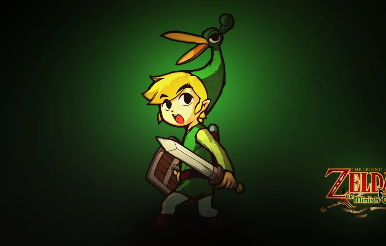 Фото обои шапка, удивление, клюв, sword, cap, zelda, shield, The Legend of Zelda