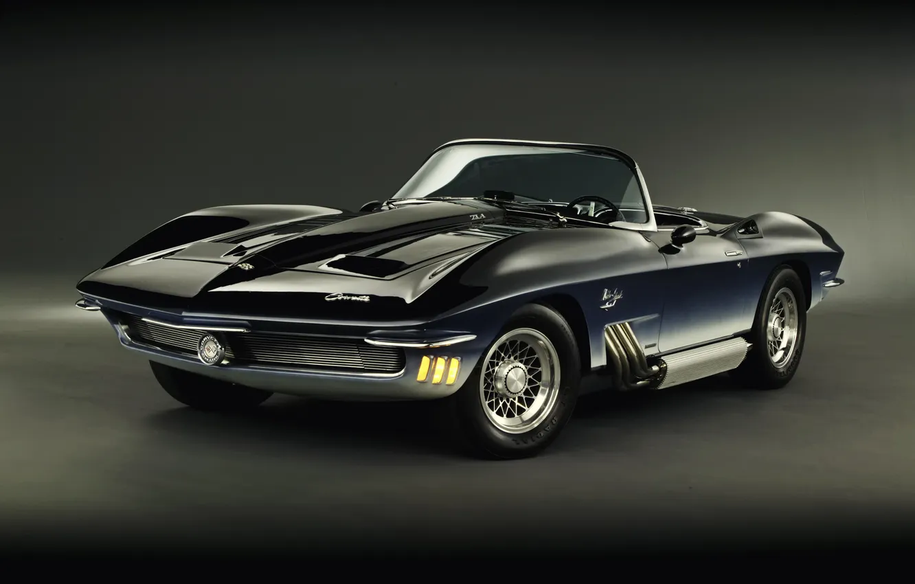 Фото обои Concept, Corvette, Chevrolet, шевроле, корветт, 1962, Mako Shark
