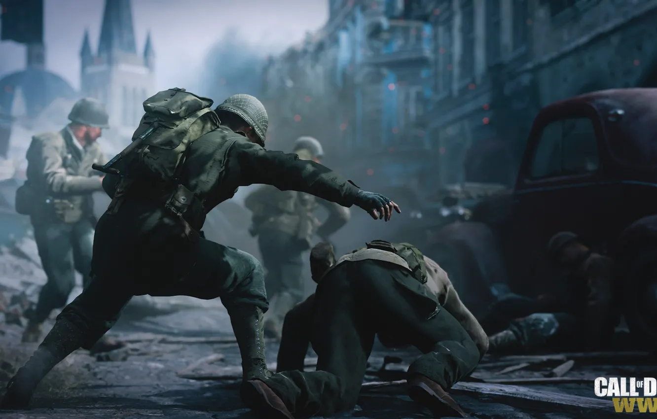Фото обои Call of Duty, War, Activision, Вторая Мировая Война, World War 2, Call of Duty WWII, …