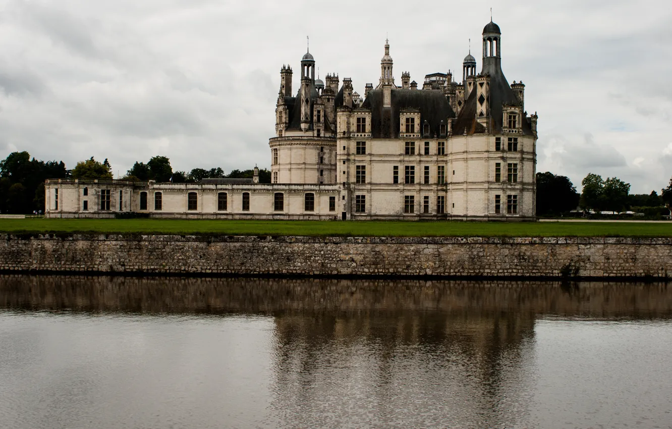 Фото обои Франция, France, Castle, Chateau de Chambord, Замок Шамбор, Castle Chambord