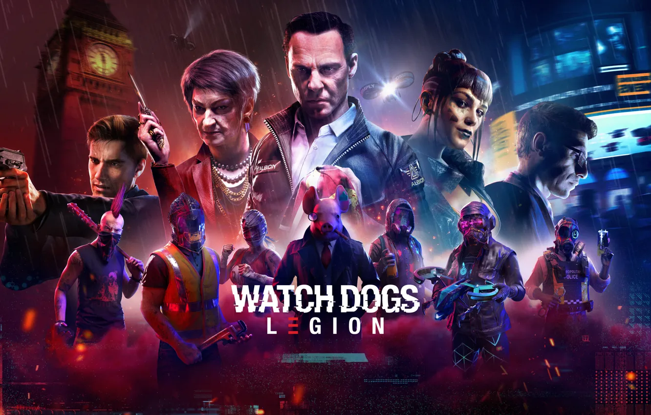 Фото обои Ubisoft, Game, Watch Dogs Legion